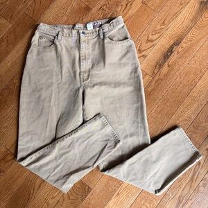 Vintage 1980’s tan Sasson high waisted straight leg mom jeans